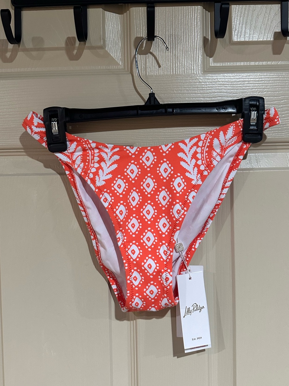 Lilly Pulitzer Pico High Cut Patterned Bikini Bottom in Flamingo Feather